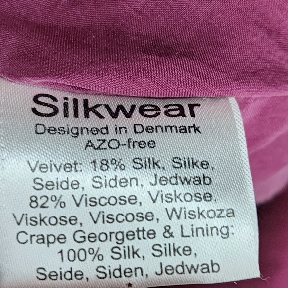 Silkwear Vintage Women's Silk Blend Velvet Button Front Jacket - M - Picture 6 of 7